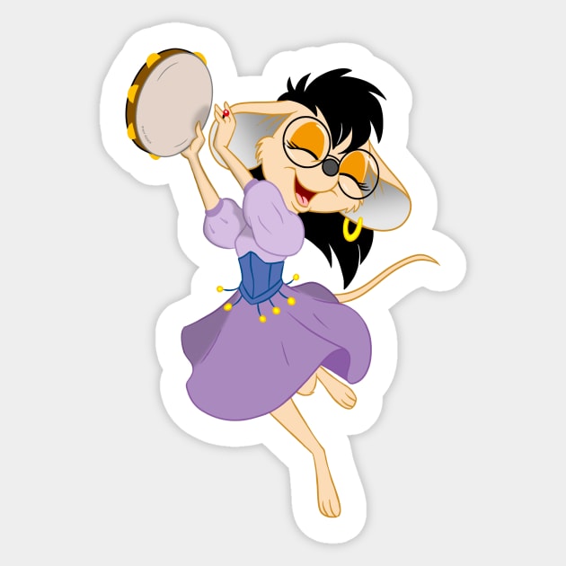 Valentina Mouse Sticker by Tim_Kangaroo